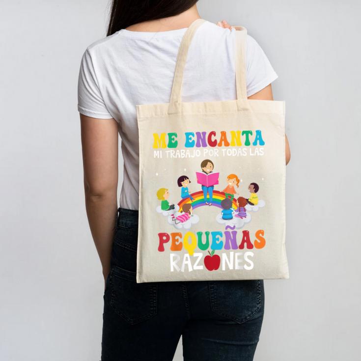 Spanish Teacher Bilingual Teacher Maestra Maestras Canvas Tote Bag