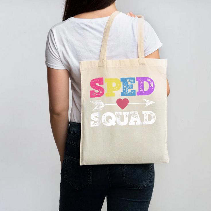 Special Education Squad Shirt SPED Squad Teacher's Day For Men Women Canvas Tote Bag