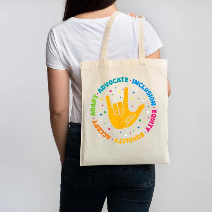 Special Education Teacher Inspirational SPED Teachers Autism Canvas Tote Bag