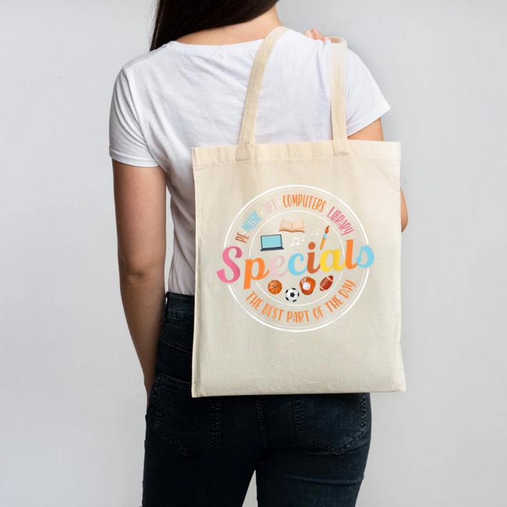 Special Teacher Music Art Library Physical Education Canvas Tote Bag