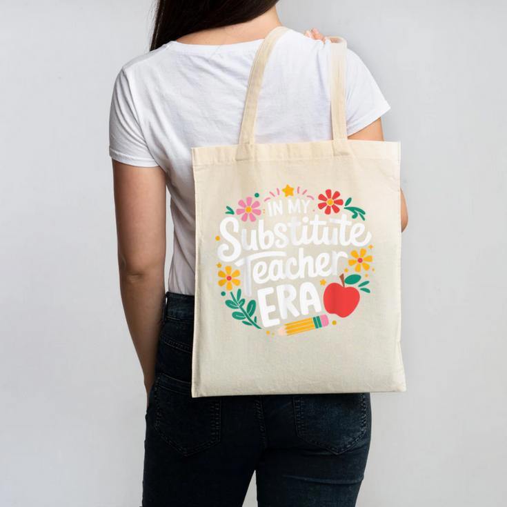 In My Substitute Teacher Era Canvas Tote Bag