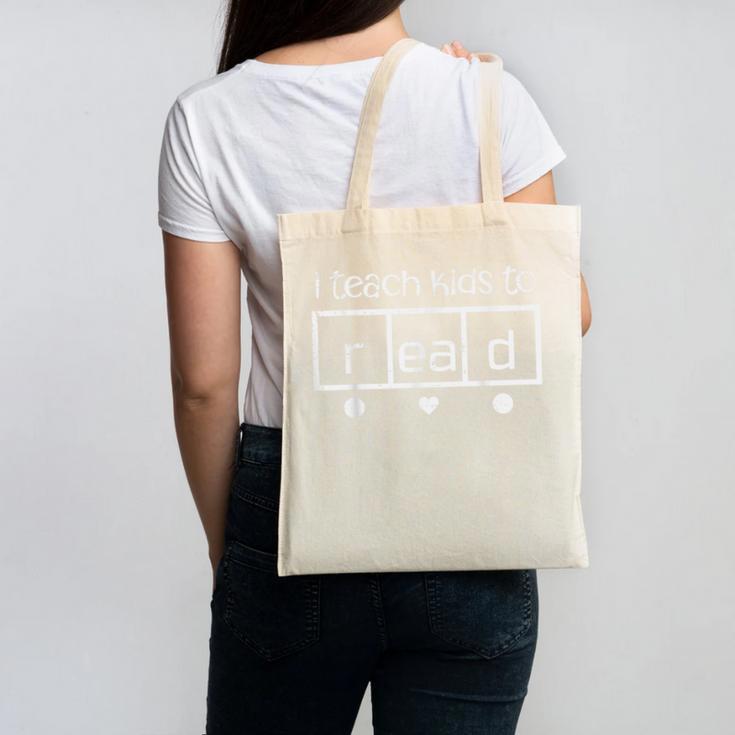 I Teach Kids To Read Teacher Science Of Reading Women Men Canvas Tote Bag