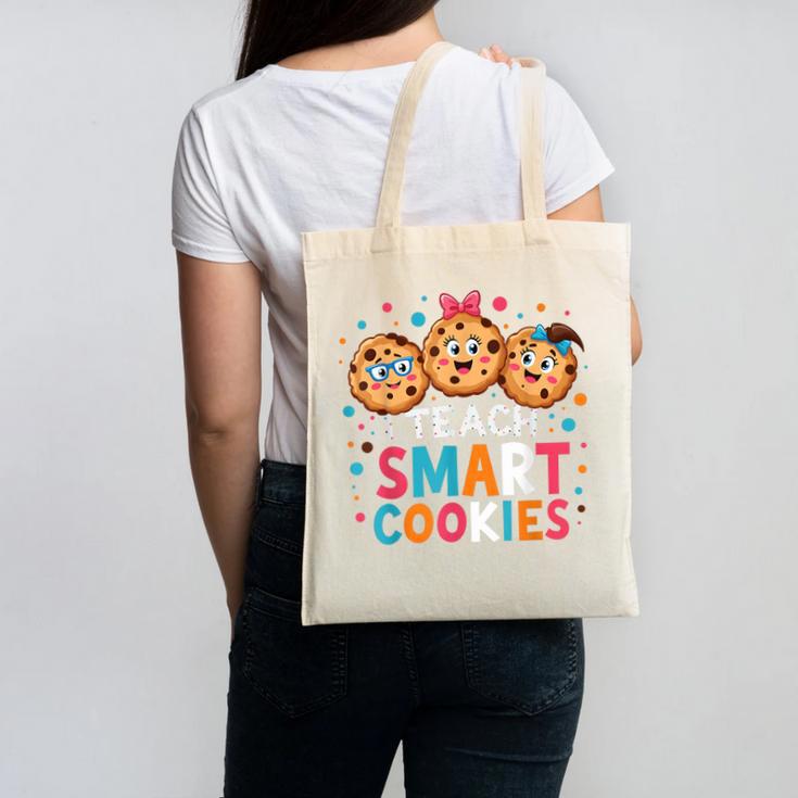 I Teach Smart Cookies Cute Back To School Teacher Canvas Tote Bag