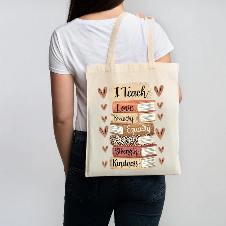 I Teach History Month Black Teacher Melanin Canvas Tote Bag