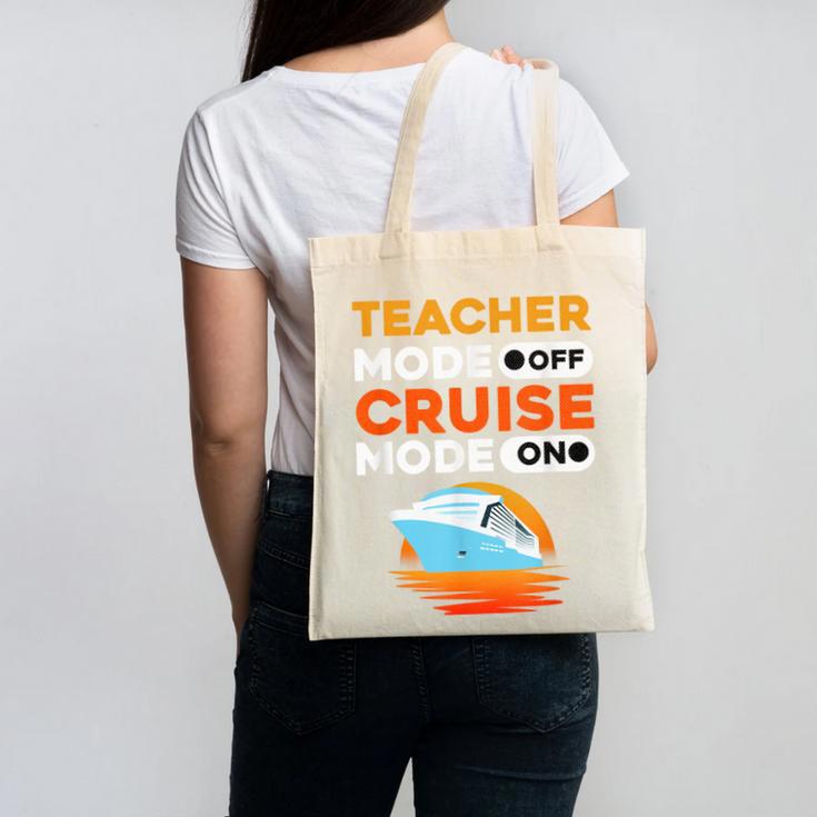 Teacher Cruise Shirt Cruise Mode Men Women Canvas Tote Bag