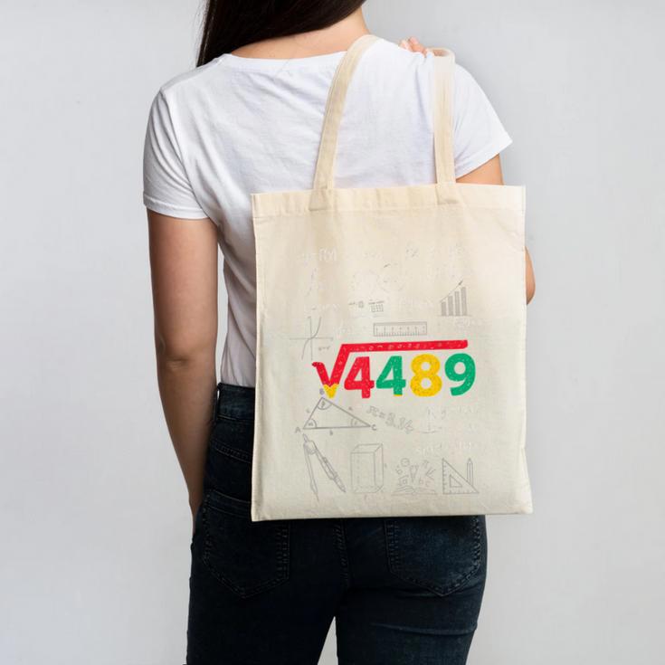 Teacher Math 67 Meme Square Root 4489 Slang Six Seven Canvas Tote Bag