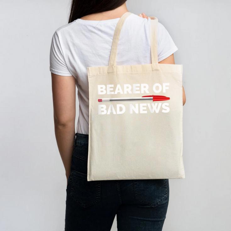 Teacher Red Pen Grading Exam Marking School Canvas Tote Bag