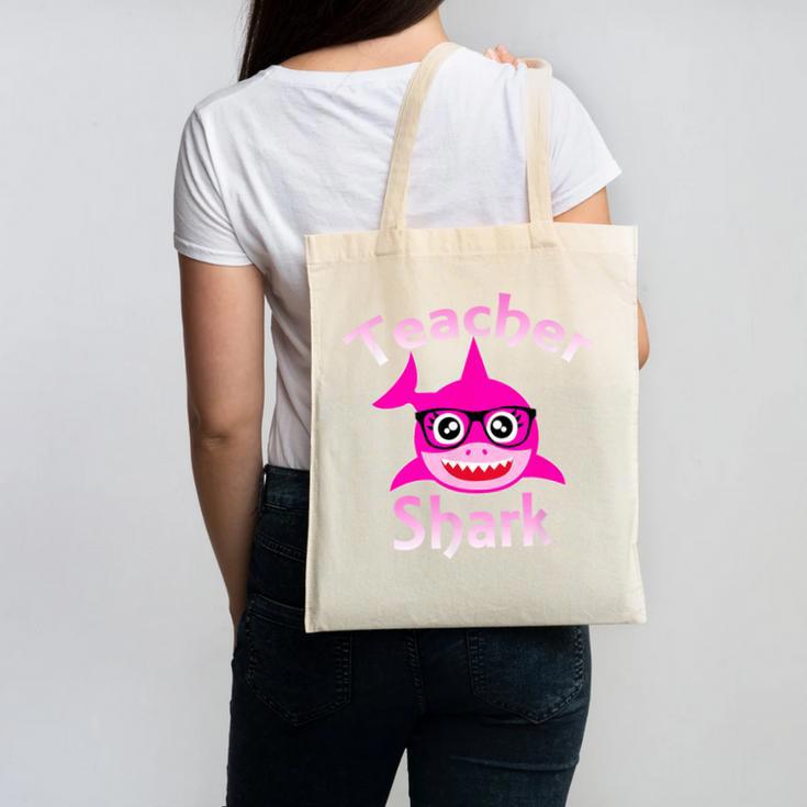 Teacher Shark Female Teacher Canvas Tote Bag