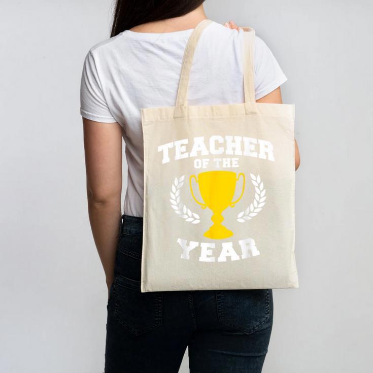 Teacher Of The Year For Men Women Canvas Tote Bag