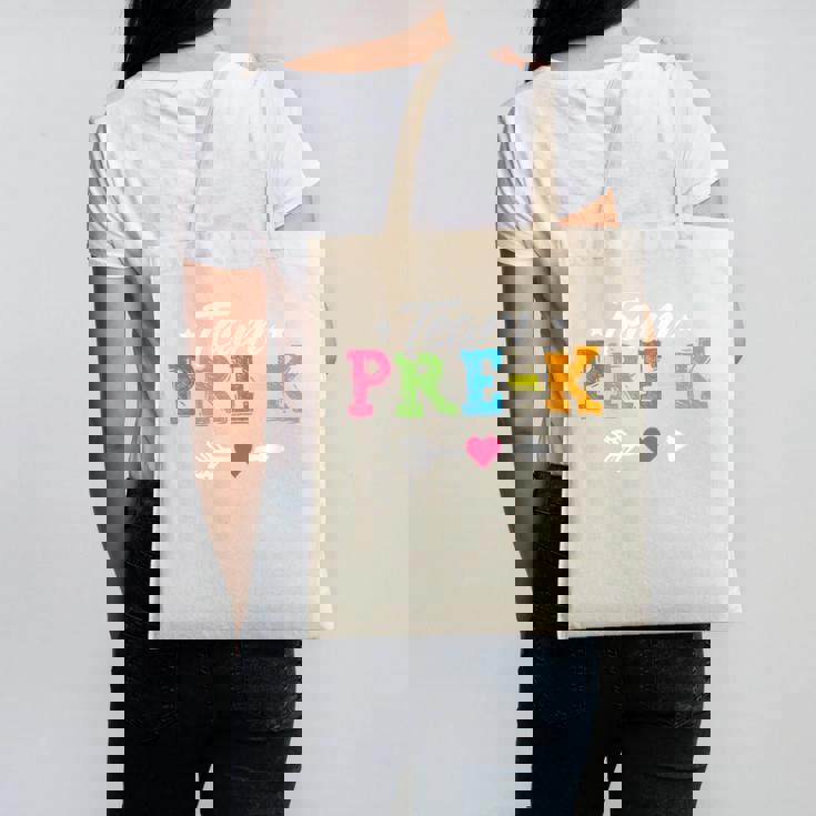 Team Pre-K Shirt PreSchool Teacher Student Back To School Canvas Tote Bag