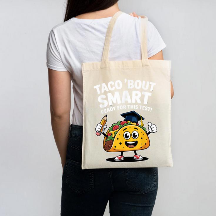 Test Day Teacher Shirt Motivational Testing Day Taco Testing Canvas Tote Bag