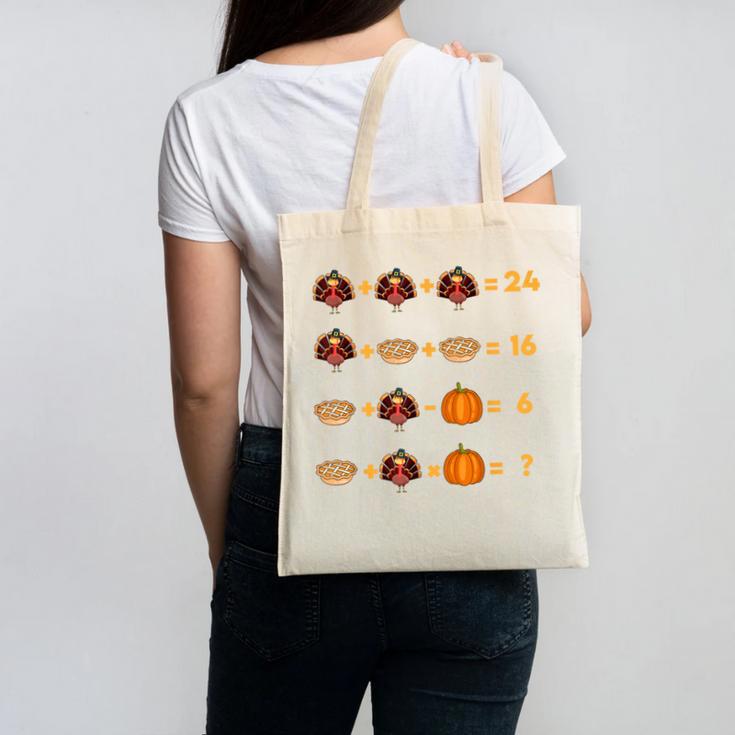 Thanksgiving Order Of Operations Turkey Quiz Math Teacher Canvas Tote Bag