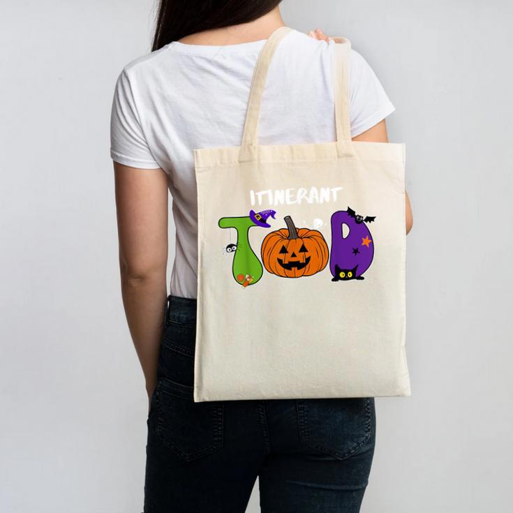 TOD Itinerant Teacher Of The Deaf Halloween ASL Interpreters Canvas Tote Bag