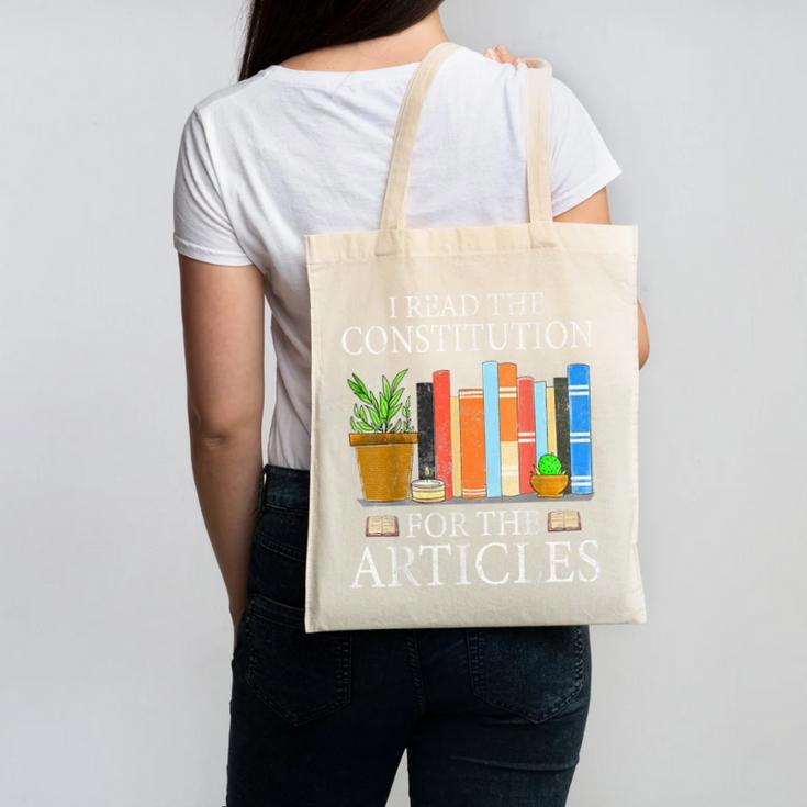 History Teacher I Read The Constitution For The Articles For Men Women Canvas Tote Bag