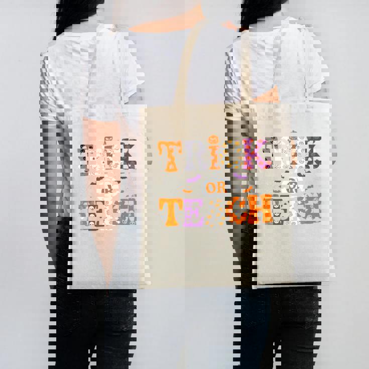 Trick Or Teach Teacher Halloween Costume Men Women Canvas Tote Bag