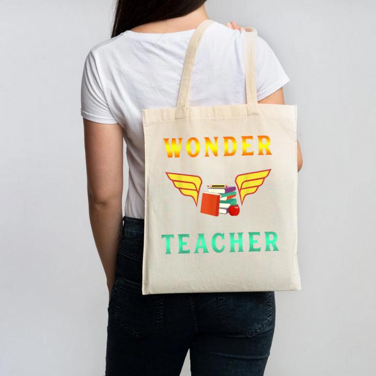 Wonder Teacher Instructor Professor Proud Literature Men Women Girls Kids T-Shirt Canvas Tote Bag