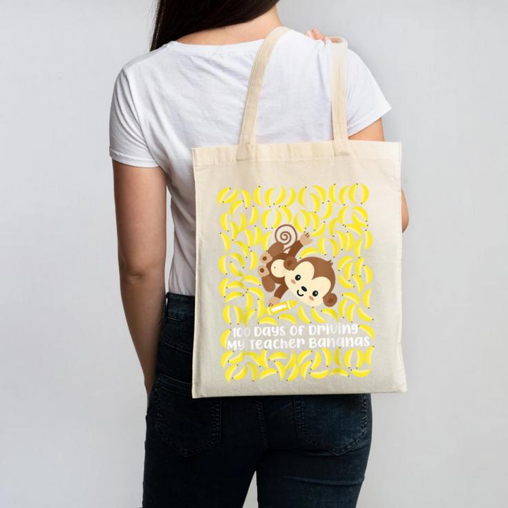 100th Day Of School Teacher Monkey Pun Banana For Men Women Girls Kids Canvas Tote Bag, trending gift 100th Day Of School Teacher Monkey Pun Banana For Men Women Girls Kids Canvas Tote Bag, trending gift