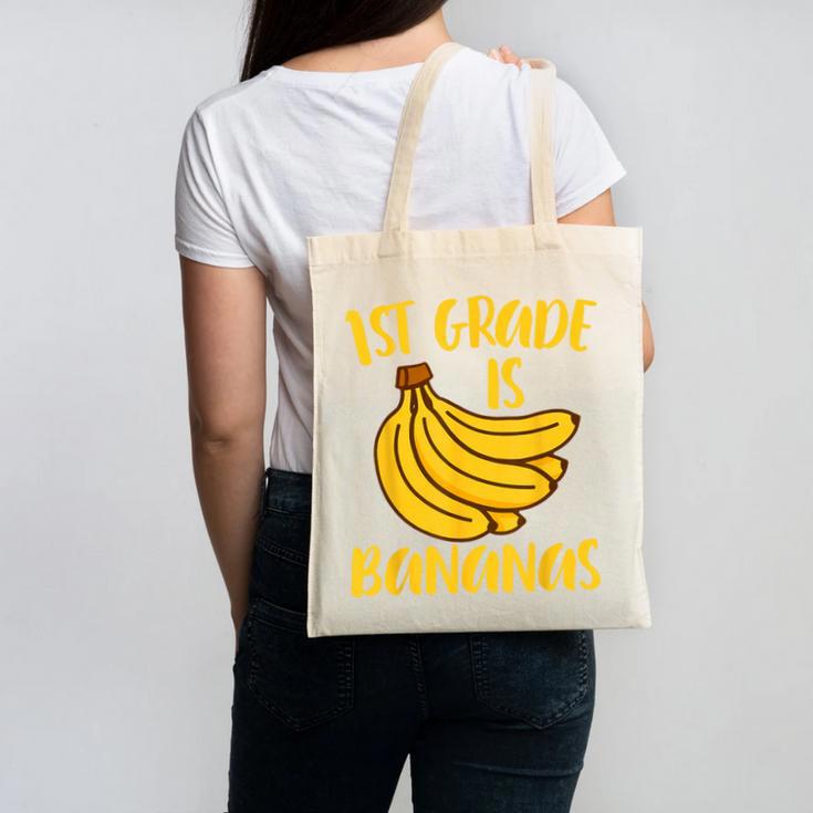 1st Grade Is Bananas Teacher Teaching Back To School Canvas Tote Bag
