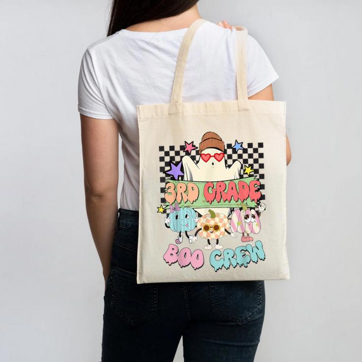 3rd Grade Boo Crew Third Grade Halloween Costume Teacher Kid Canvas Tote Bag