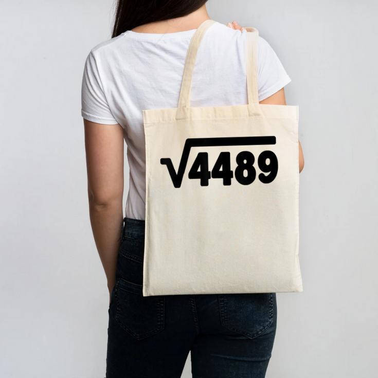 67 Meme Square Root 4489 Six Seven Slang Math Teacher Canvas Tote Bag