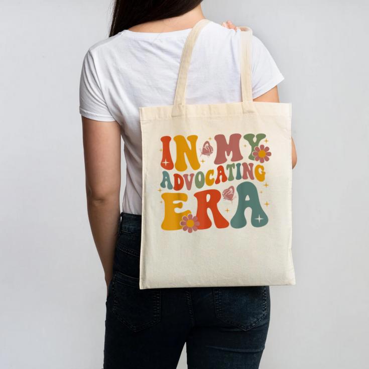 In My Advocating Era Advocate Autism Awareness Sped Teacher Men Women Kids Canvas Tote Bag, trending gift