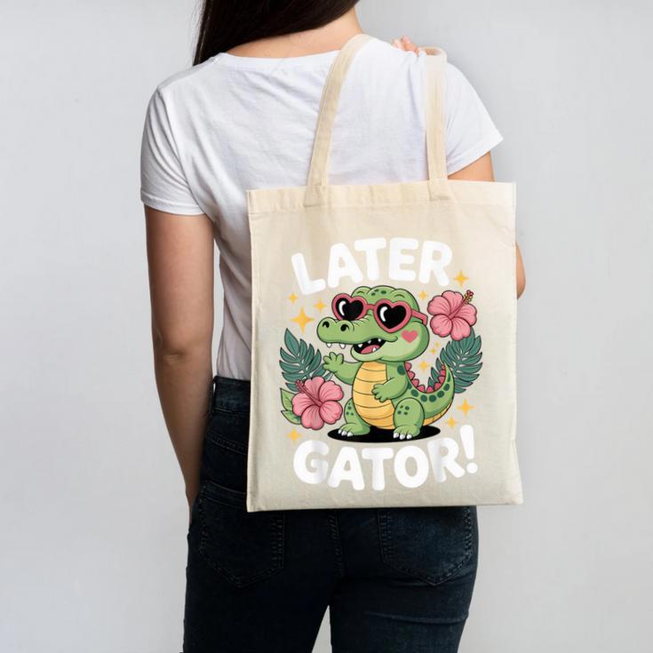 Alligator Later Gator Teacher Summer Last Day Fun Canvas Tote Bag, trending gift Alligator Later Gator Teacher Summer Last Day Fun Canvas Tote Bag, trending gift