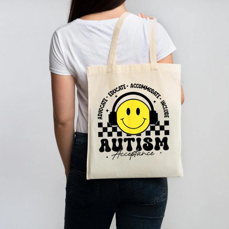 Autism Awareness Acceptance Special Education Teacher Kids Canvas Tote Bag