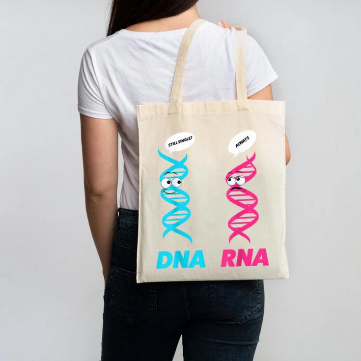 Biology Teacher DNA RNA Student Science Biologist Men Women Canvas Tote Bag, Science Teacher Gifts, trending gift