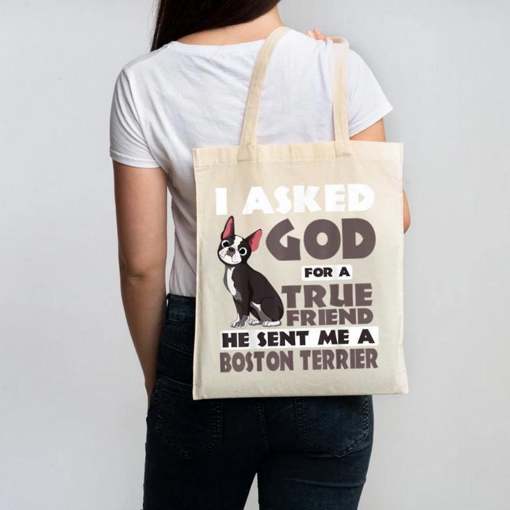 Boston Terrier American Gentleman Non-Sporting Dog Lover Canvas Tote Bag, American Boston Terrier Gifts, trending gift