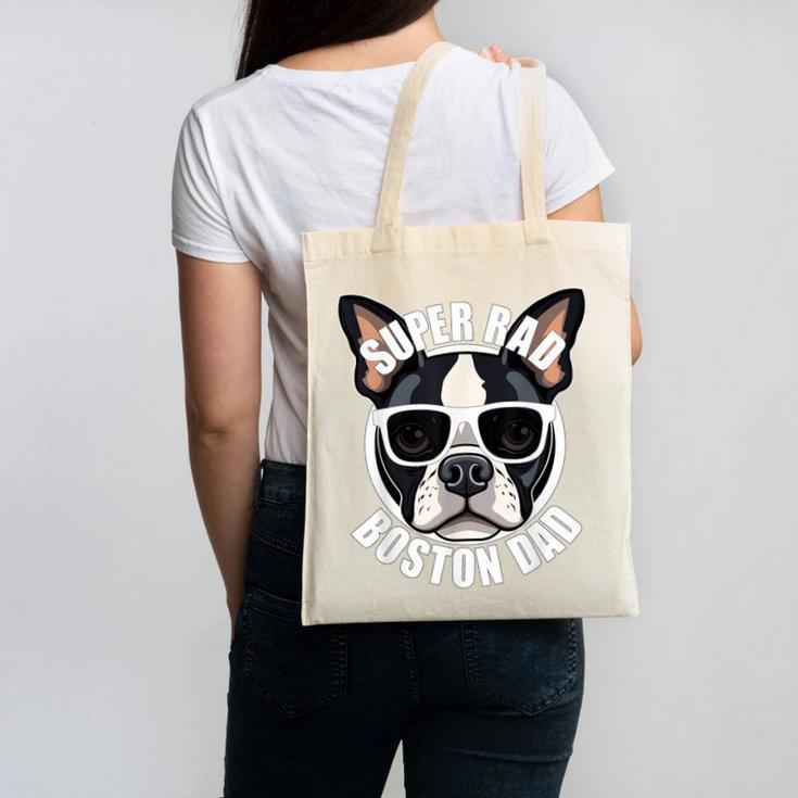 Boston Terrier Dad Father’s Day Dog Dad Men’s Canvas Tote Bag, Couple Gifts, Boston Terrier Dad Gifts, trending gift