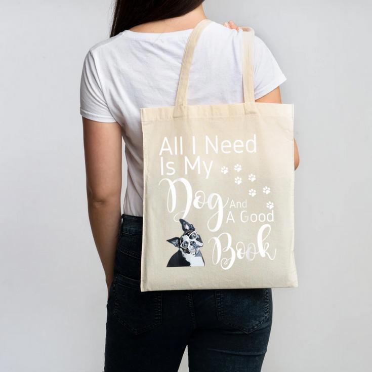 Boston Terrier Reading Books Love My Dog Men Women Kids T-Shirt Canvas Tote Bag, trending gift