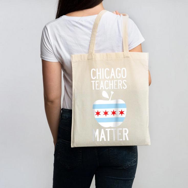 Chicago Teachers Matter Support Union Education Red For Ed Raglan Baseball Tee Canvas Tote Bag
