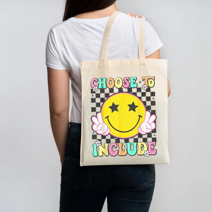 Choose To Include Special Education Teacher Autism Awareness Canvas Tote Bag
