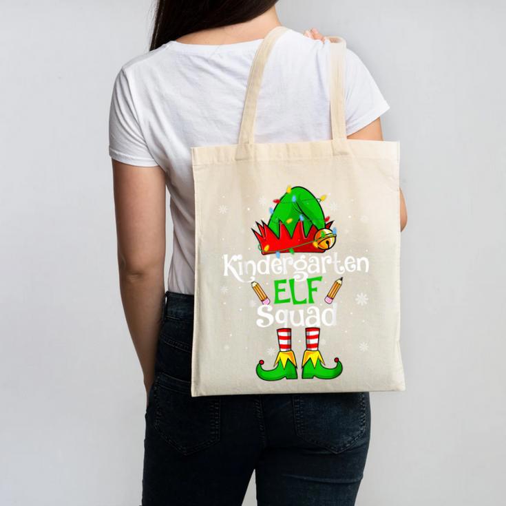 Christmas Kindergarten Elf Squad Teacher Student Canvas Tote Bag, trending gift Christmas Kindergarten Elf Squad Teacher Student Canvas Tote Bag, trending gift