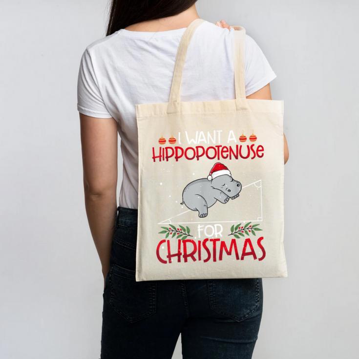 Christmas Math Teacher Hypotenuse Math Hippotenuse Men Women Canvas Tote Bag, trending gift