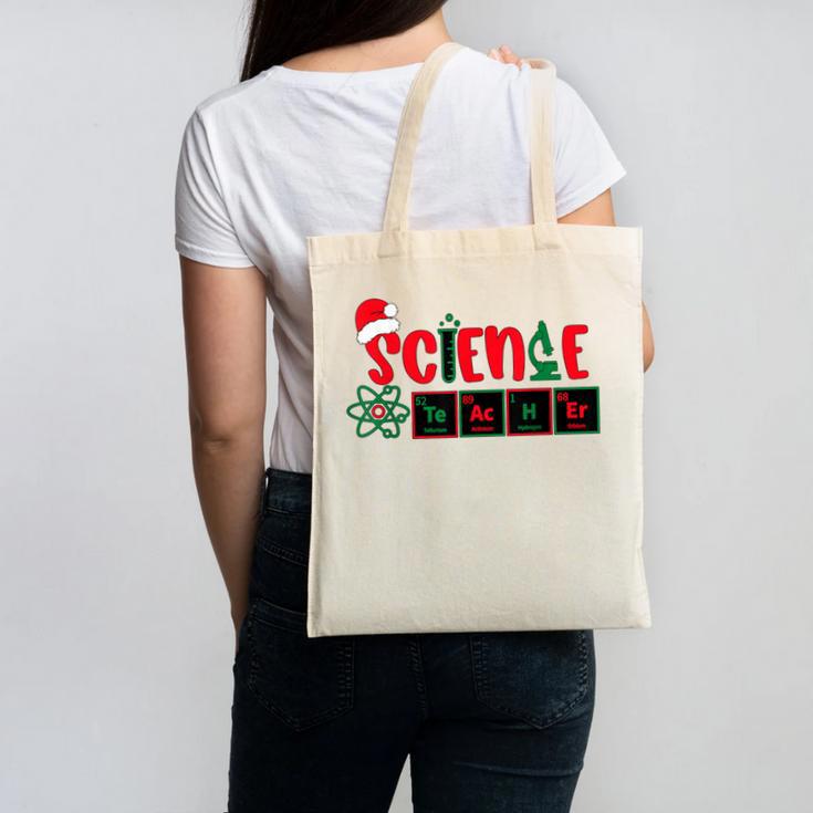 Christmas Science Teacher Santa Educator Chemical Elements Canvas Tote Bag, Science Teacher Gifts, trending gift Christmas Science Teacher Santa Educator Chemical Elements Canvas Tote Bag, Science Teacher Gifts, trending gift