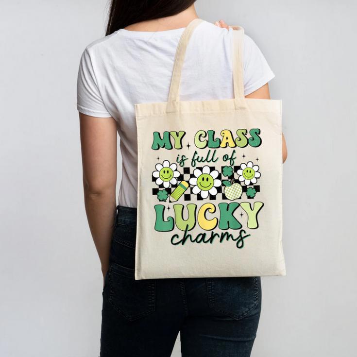 My Class Is Full Of Lucky Charms St Patricks Day Teacher Canvas Tote Bag