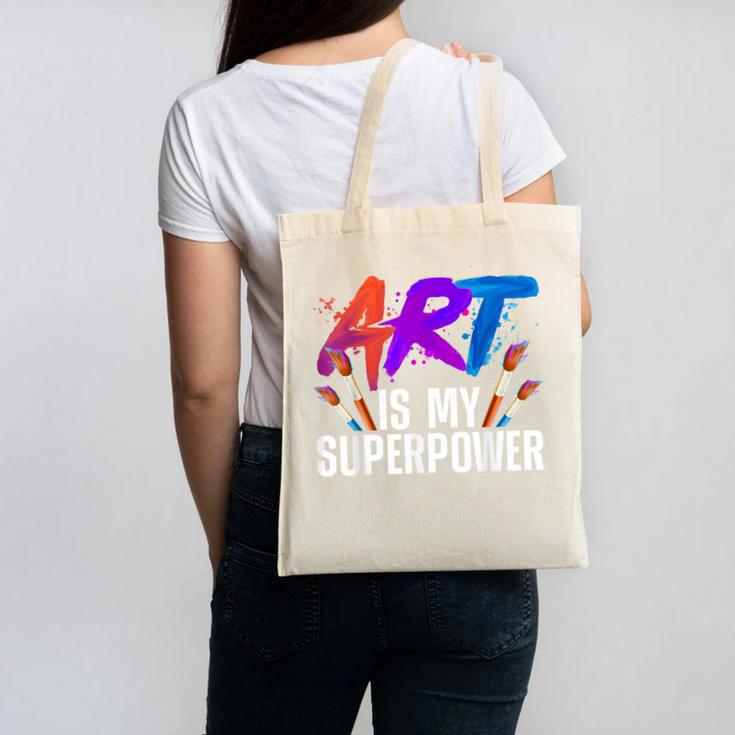 Cool Art For Men Women Art Teacher Artist Painter Superpower Canvas Tote Bag, trending gift Cool Art For Men Women Art Teacher Artist Painter Superpower Canvas Tote Bag, trending gift