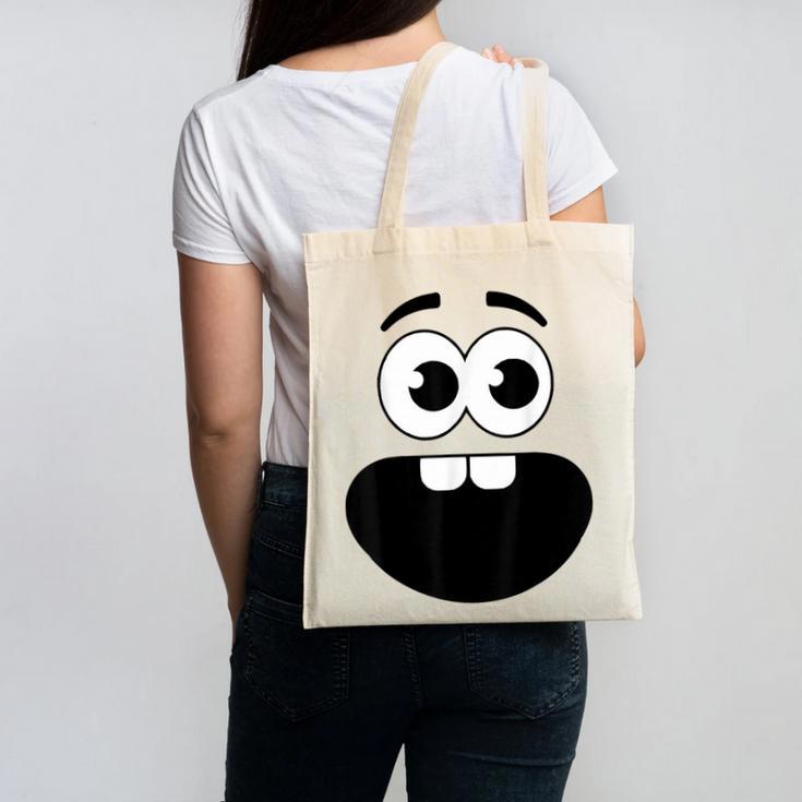 Creepy Carrots Face Teacher Halloween Costume Matching Canvas Tote Bag