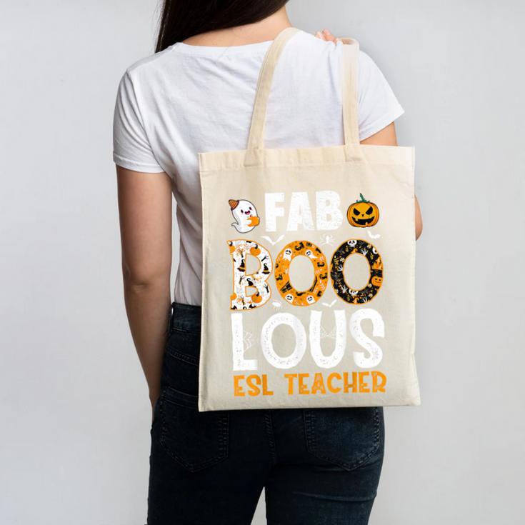 Faboolous ESL ESOL Teacher Spooky Teacher Halloween Costume For Men Women Canvas Tote Bag, Esl Teacher Gifts, trending gift Faboolous ESL ESOL Teacher Spooky Teacher Halloween Costume For Men Women Canvas Tote Bag, Esl Teacher Gifts, trending gift