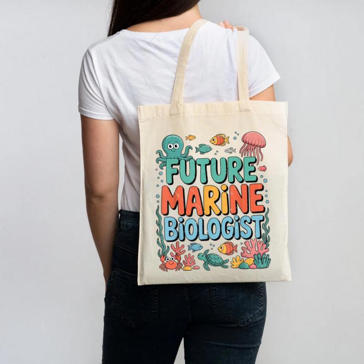Future Marine Biologist Student Biology Teacher Kids Canvas Tote Bag
