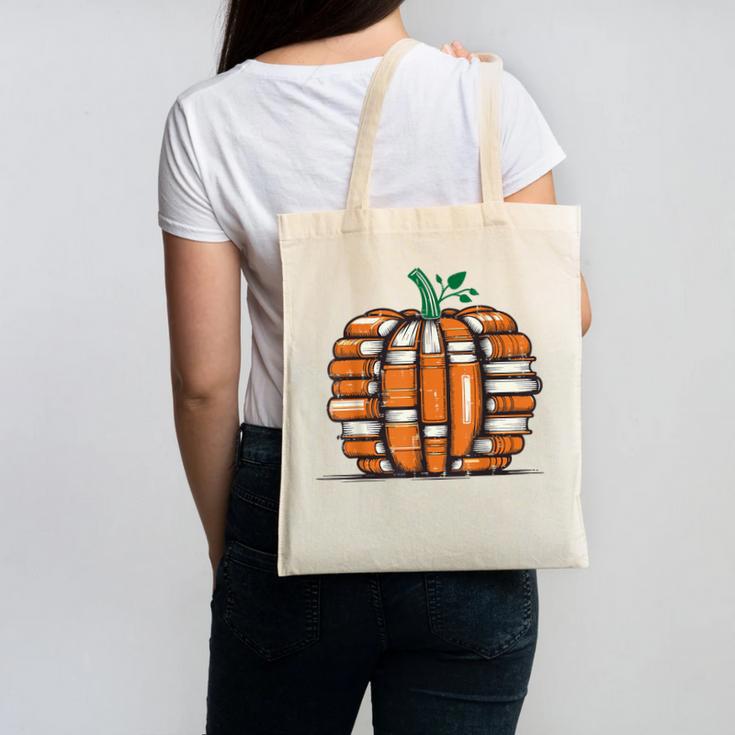 Halloween Books Pumpkin Reading Teacher Fall Men Women Canvas Tote Bag, trending gift Halloween Books Pumpkin Reading Teacher Fall Men Women Canvas Tote Bag, trending gift