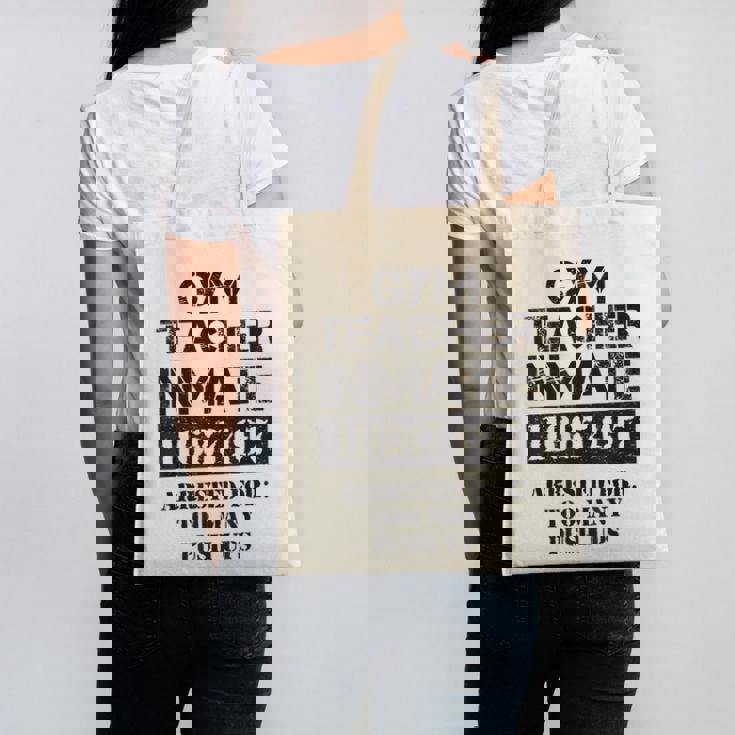 Halloween Gym Teacher Prisoner Costume Canvas Tote Bag