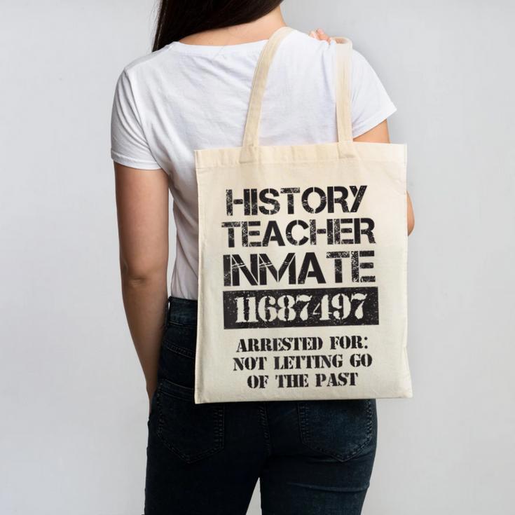 Halloween History Teacher Prisoner Costume Canvas Tote Bag