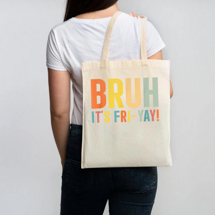 Happy Friyay Teacher Shirt Cute Teacher Fashion Bruh Fri-Yay Canvas Tote Bag, trending gift Happy Friyay Teacher Shirt Cute Teacher Fashion Bruh Fri-Yay Canvas Tote Bag, trending gift