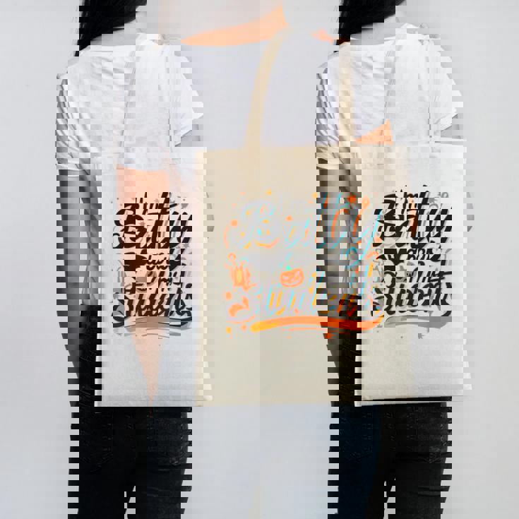 I&#x27;m Batty About My Students Watercolor Bat Teacher Halloween Canvas Tote Bag