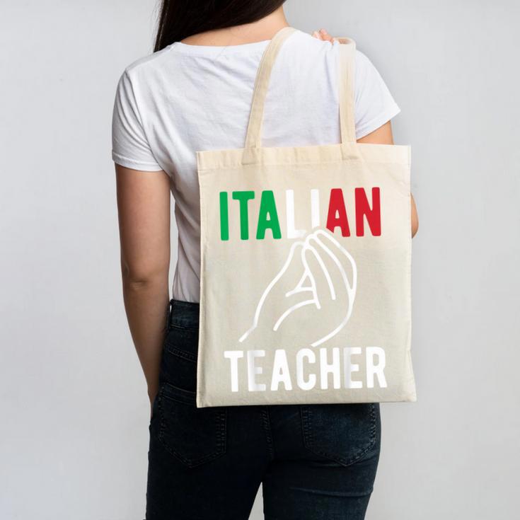 Italian Teacher Italy Italia Back To School First Day Canvas Tote Bag, trending gift Italian Teacher Italy Italia Back To School First Day Canvas Tote Bag, trending gift