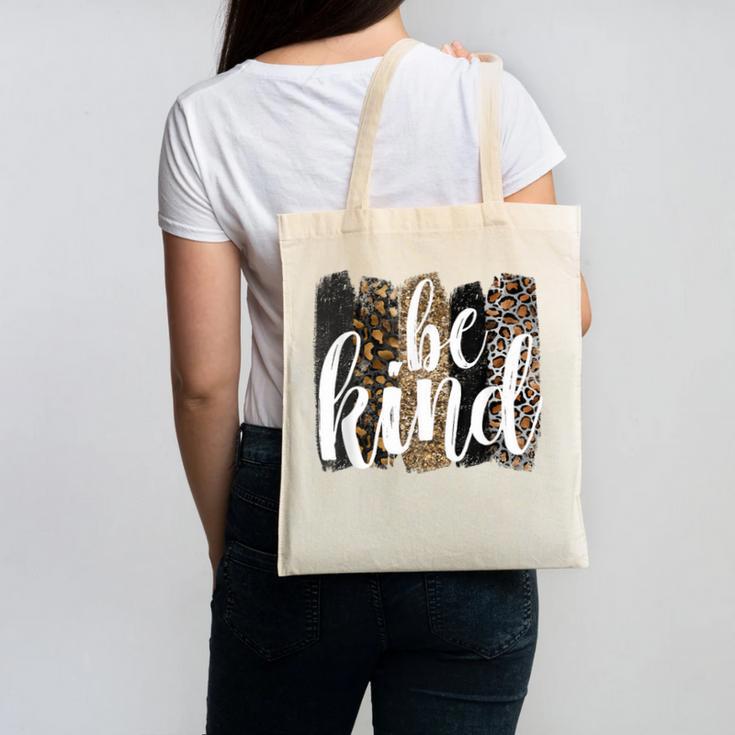Be Kind Women Inspirational Teacher Animal Print Canvas Tote Bag, trending gift Be Kind Women Inspirational Teacher Animal Print Canvas Tote Bag, trending gift