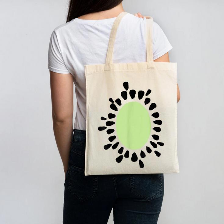 Kiwi Easy Costume Halloween Fruit Lover School Teacher Fun Canvas Tote Bag