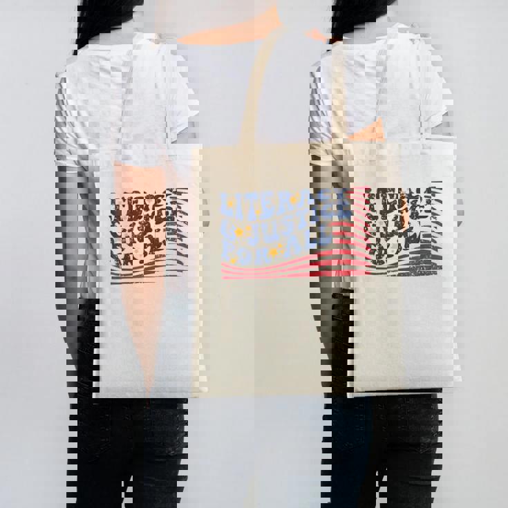 Literacy Justice For All Teacher Canvas Tote Bag